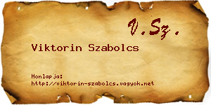 Viktorin Szabolcs névjegykártya